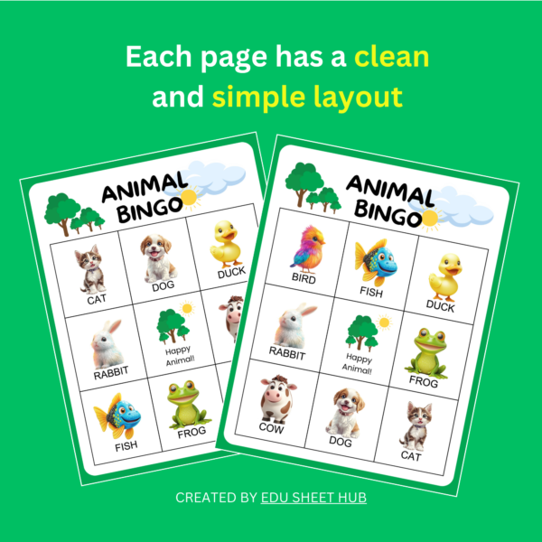 Animal Bingo