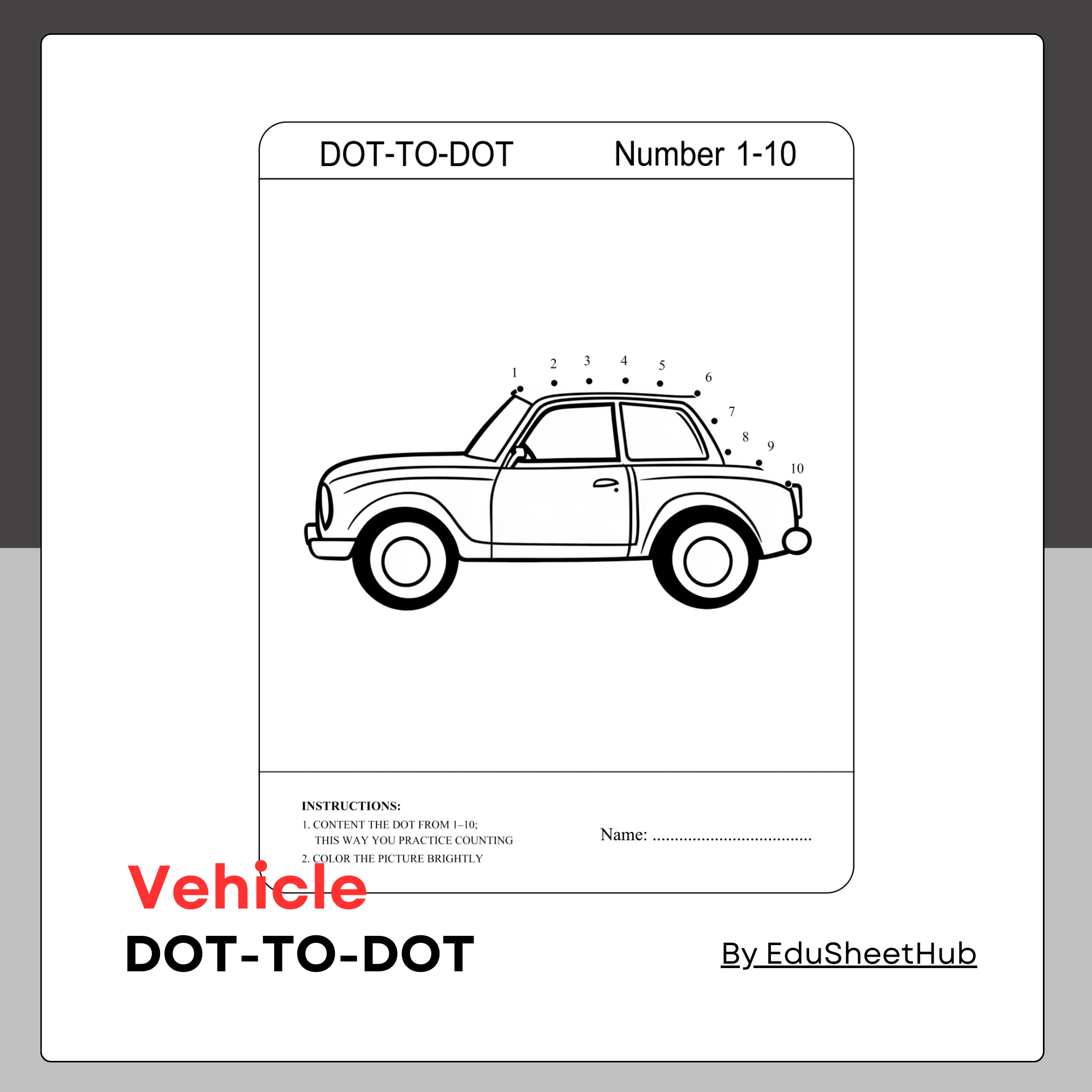 Vehicle Dot-to-Dot