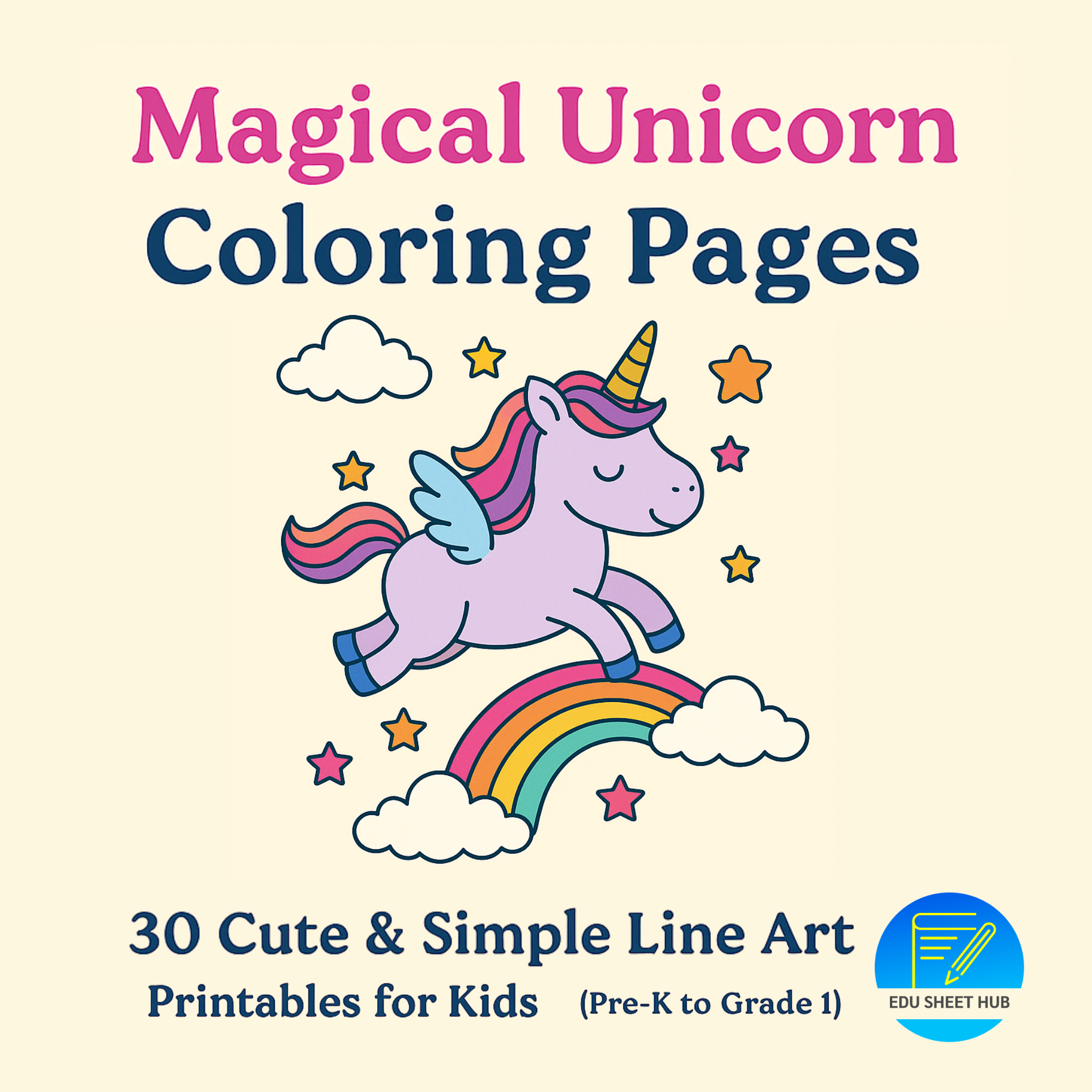 Unicorn Coloring Pages
