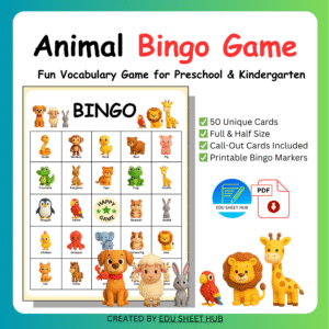 Animal Bingo Game