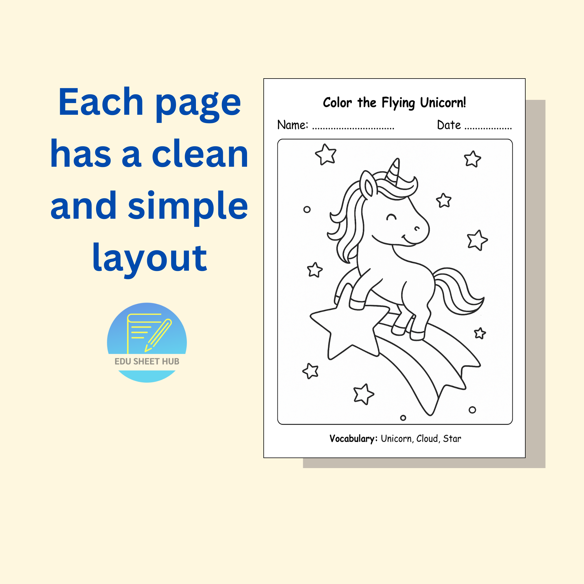 Unicorn Coloring Pages