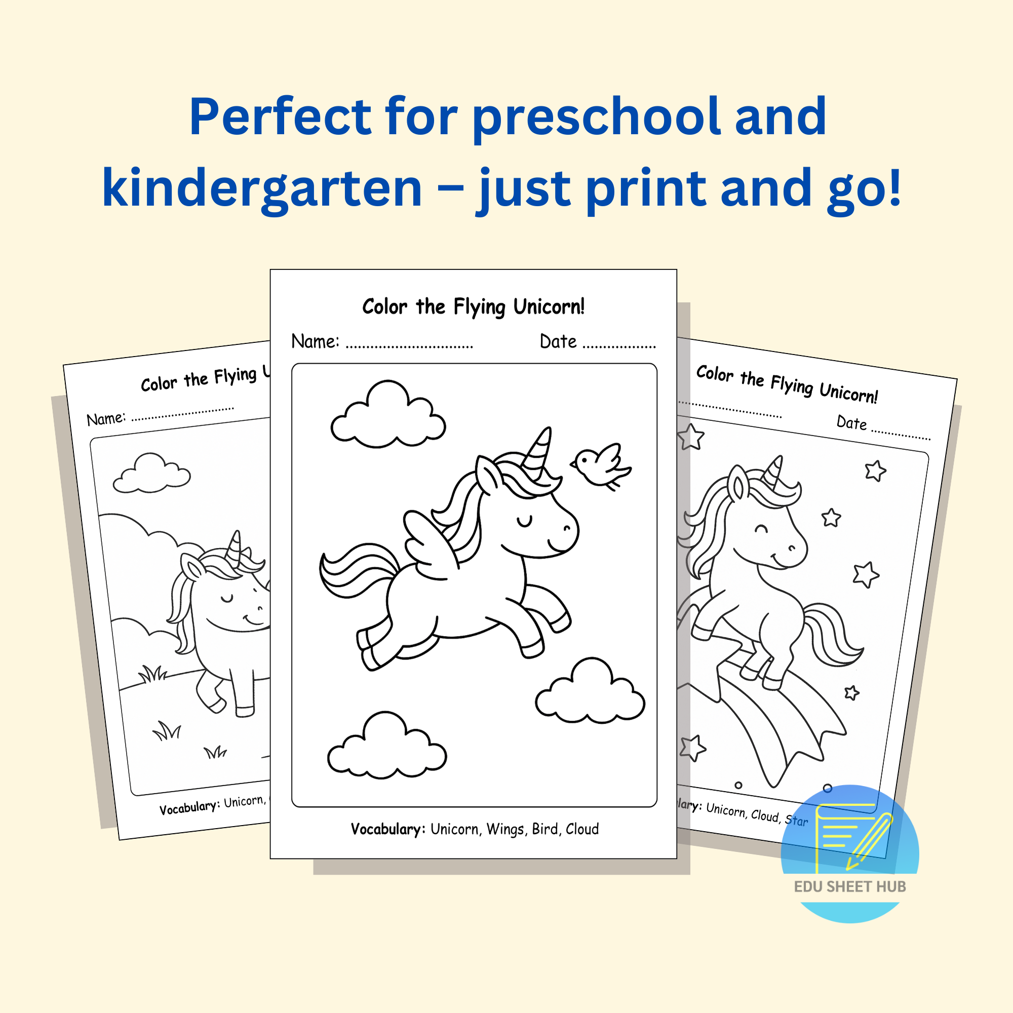 Unicorn Coloring Pages