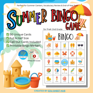 Summer Bingo Game