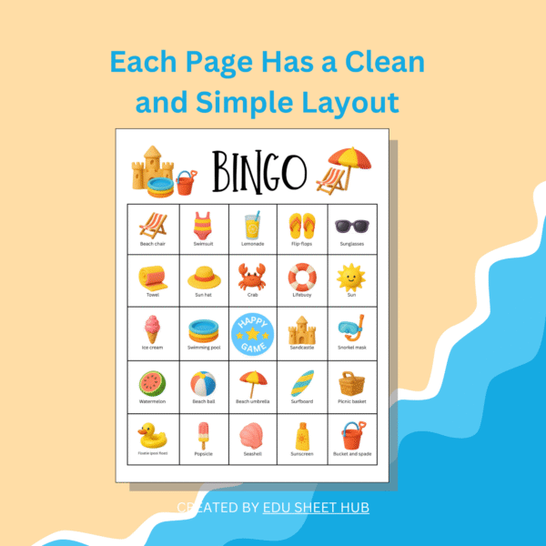 Summer Bingo Game