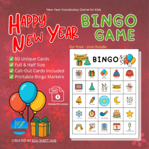 Happy New Year Bingo Game