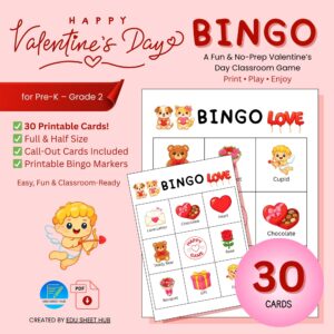 Valentine’s Day Bingo Game