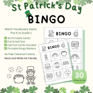 St Patrick's Day Bingo Game