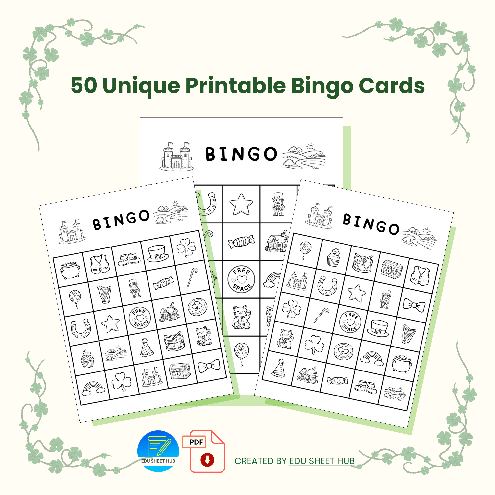 St Patrick Day Bingo Game