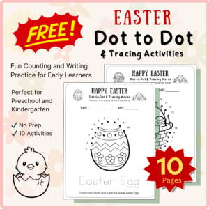 Free Easter Dot to Dot